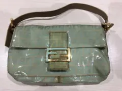 FENDI マンマバケット ズッカ柄 ズッキーノ ライトグリーン ビニール レア