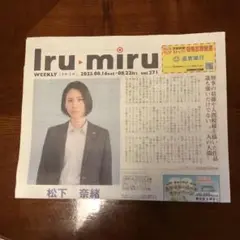 松下奈緒 Iru・miru イルミル 京都新聞 インタビュー記事