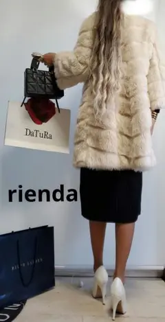 A6527★rienda★高級感 ボリュームファーコート♡セレブ大人ワンピとかに
