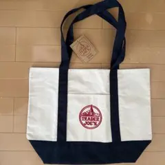 Trader Joe's トートバッグ アイボリー/ネイビー