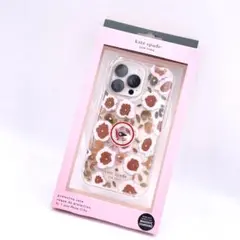【日本未発売】ケイトスペード iPhone13Proケース クリア 花柄