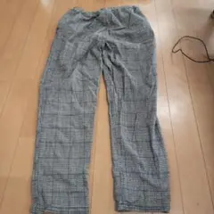 チェック柄ロングパンツ 150cm