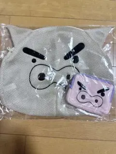 クレヨンしんちゃん　ぶりぶりざえもんの洗濯ネットとミニポーチセット