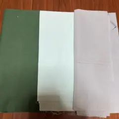 無地　綿生地　３枚