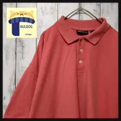 アメリカ古着　半袖ポロシャツ　AUTHENTIC　XL　くすみオレンジ