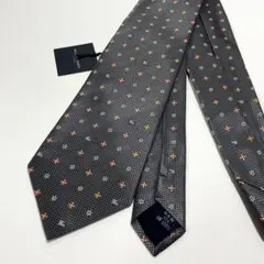 【未使用品】BURBERRY LONDON ネクタイ ホース 総柄 刺繍 花柄