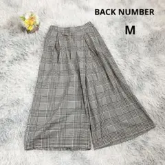 美品✨【バックナンバー】ガウチョ ワイドパンツ (M) グレンチェック ゆったり