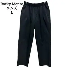 Rocky Monre ロッキーモンロー スラックス ウエスト総ゴム ブラックL