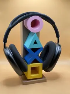 ゲーム機ボタン風デザイン ヘッドホンスタンド