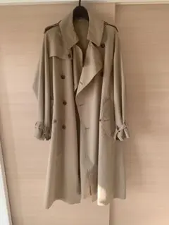 AURALEE FINX POLYESTER BIG TRENCH COAT