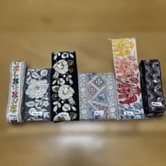 花柄インド刺繍リボンセット
