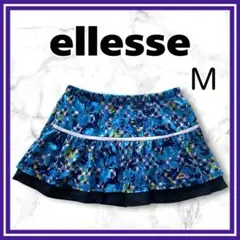 美品✨ellesse エレッセ　テニス　スコート　ポケット有　ブルー系　M