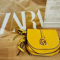 1度使用のみ　ZARA　ザラ　ショルダーバッグ　マスタード 黄色