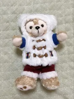 ダッフィー　ぬいぐるみバッジ　ウィンターホリデー