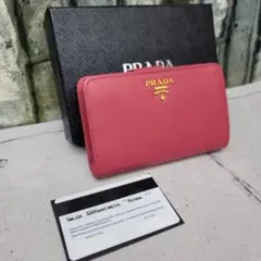 正規品 PRADA サフィアーノ PEONIA コンパクト プラダ財布