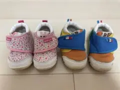 HotBiscuitsスニーカー 2足 ピンク11.5cm・カラフル12.0cm