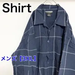 YBC43【US輸入】TRUST　半袖シャツ【メンズ3XL】ネイビー