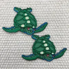 刺繍ワッペン　カメ　亀　2枚セット
