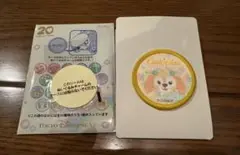 ダッフィーアンドフレンズ20周年ワッペン　クッキーアン