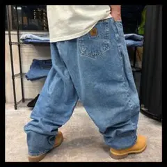 超BIGサイズ48 極太　Carhartt カーハート　定番　デニムパンツ