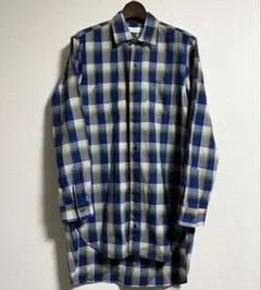 FACETASM ファセッタズム ロング丈　ウール　チェックシャツ