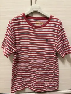 POLO RALPH LAUREN 赤と白ストライプ Tシャツ 160