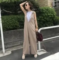 Ameri ショルダーリボンオールインワン アメリ