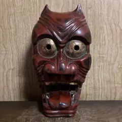 木製 鬼面 お面　木彫　壁掛け　日本伝統文化 インテリアOU052804 楽天市場】般若面 木彫りの通販