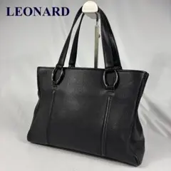 LEONARD レオナール　トートバッグ　黒　ブラック　ポーチ付き　ほぼ未使用 2025年最新】LEONARD トートバッグの人気アイテム - メルカリ