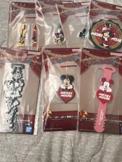 ミッキーマウス ストラップとクリアファイルセット