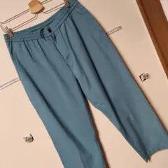 美品 stussy クロップド丈 裾上げ済み 青色 イージーパンツ ストレート