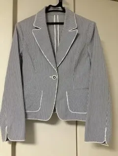 【値下げ】ストライプ テーラードジャケット 薄手