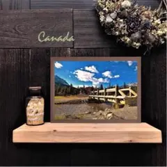 【送料無料】カナダの風景☆No.288　 フレーム付 　A4サイズ