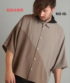 【新品未使用】 NO ID. スイッチングドルマンフードBIG-SH ブラウン