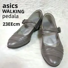美品✨アシックスペダラ　コンフォートシューズ　パンプス ストラップ レザー