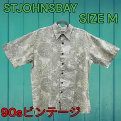 STJOHNSBAY　90Sビンテージアロハ　Mサイズ　1537-502