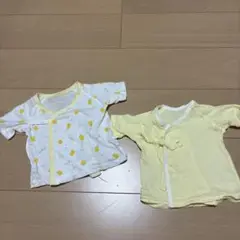 ほぼ未使用　短肌着2枚セット 50-60cm