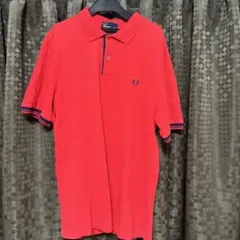 FRED PERRY ストレッチフィット ポロシャツ XL レッド