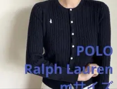 セールPolo☆ポロラルフローレン ケーブルニット カーディガン ネイビー