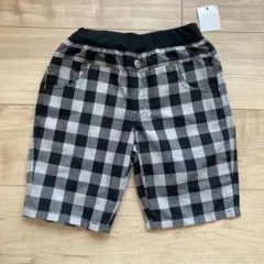 新品タグ付きチェック柄 ハーフパンツ 110cm