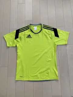 adidas 蛍光イエロー シャツ Lサイズ