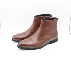 新品♪LES MUES レミュー 本革サイドZIPミドルブーツ・ビブラム