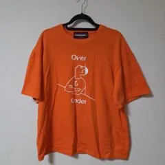 OVERSTAND　個性的　古着　オレンジ　半袖　ビッグシルエットTシャツ