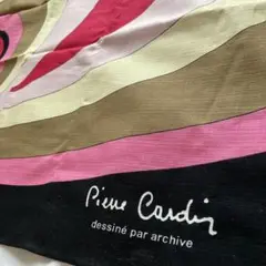 Pierre Cardin スカーフ 約70cm 綿100%