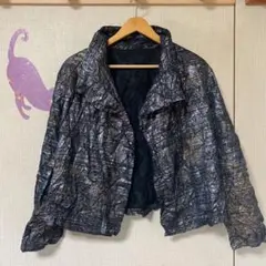 【ISSEY MIYAKE】シワ加工ジャケット☆サイズ2