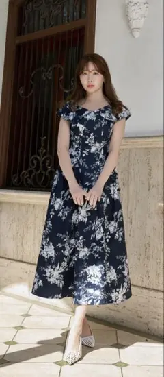 ワンピース Herlipto Secret Garden Midi Dress M Secret Garden Midi Dress（ワンピース）｜Her lip to（ハー