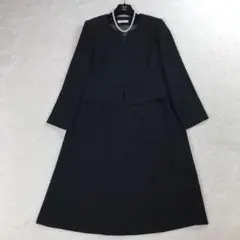 【未使用級・希少3L】ELSALITA セットアップ風ワンピース 黒 洗える