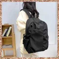 大容量 リュック バックパック 男女兼用 ブラック ユニセックス 通勤 通学