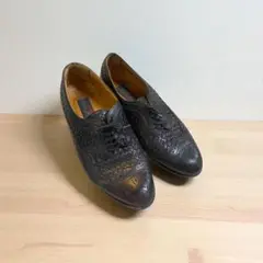 Vicente Diocceliヴィセンテディオッチェリ編み込みレザーシューズ