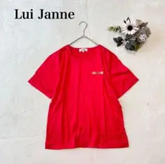 【Lui Janne 】半袖Tシャツ（L)刺繍 綿100% 日本製 カジュアル
